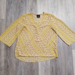 W5 Anthropologie faux wrap shirt ~ Size medium